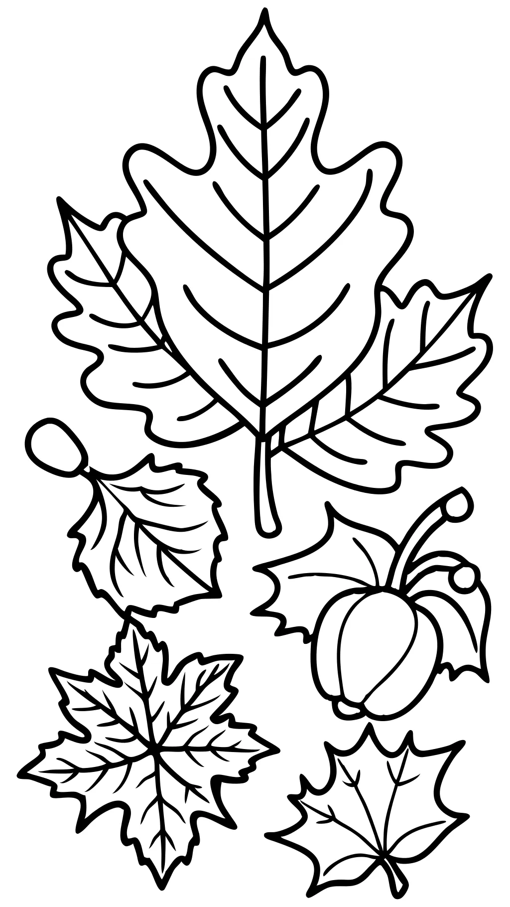 fall foliage coloring pages